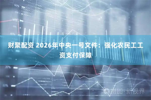 财聚配资 2026年中央一号文件：强化农民工工资支付保障