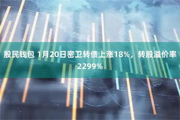 股民钱包 1月20日密卫转债上涨18%，转股溢价率2299%